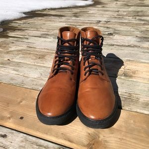 Frank and Oak Leather Sneaker Boots, Men US 10.5
